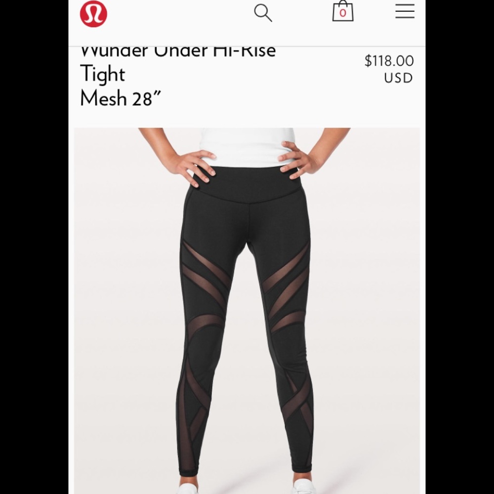 Lululemon Wunder under High Rise tight mesh - Picture 2 of 7